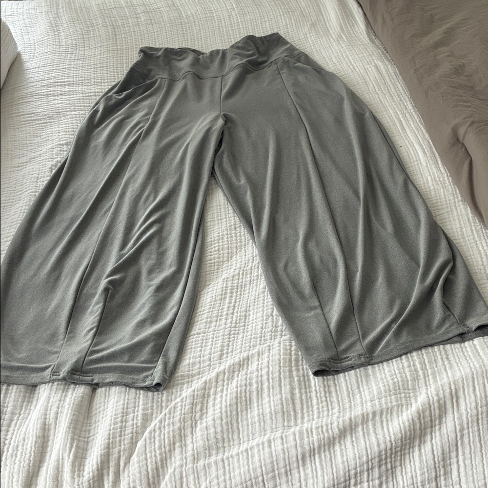 Simpli barrel pant, gray, size 10, stretchy
